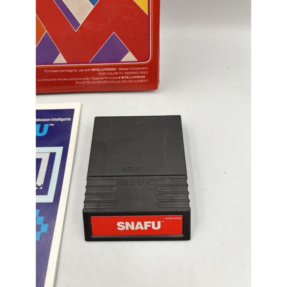 SNAFU Intellivision Inc. Video Game. Complete In Box with manual & Overlay - Picture 6 of 11